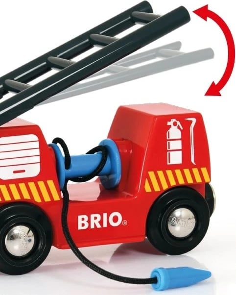 Tren lodër BRIO Rescue Firefighting, Ravensburger, i kuq