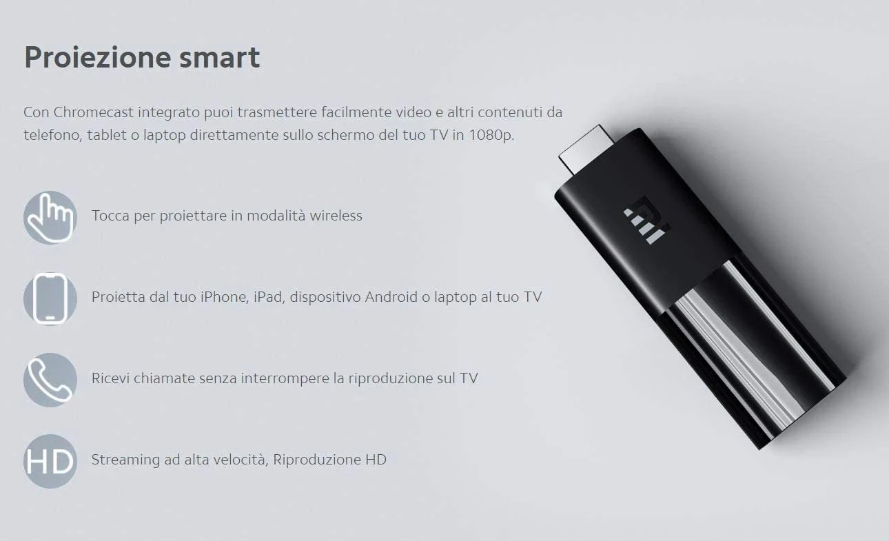 TV Stick Xiaomi Mi, Nero