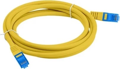 Kabllo rrjeti Lanberg Patchcord, CAT.6A S / FTP,  0.5m, e verdhë