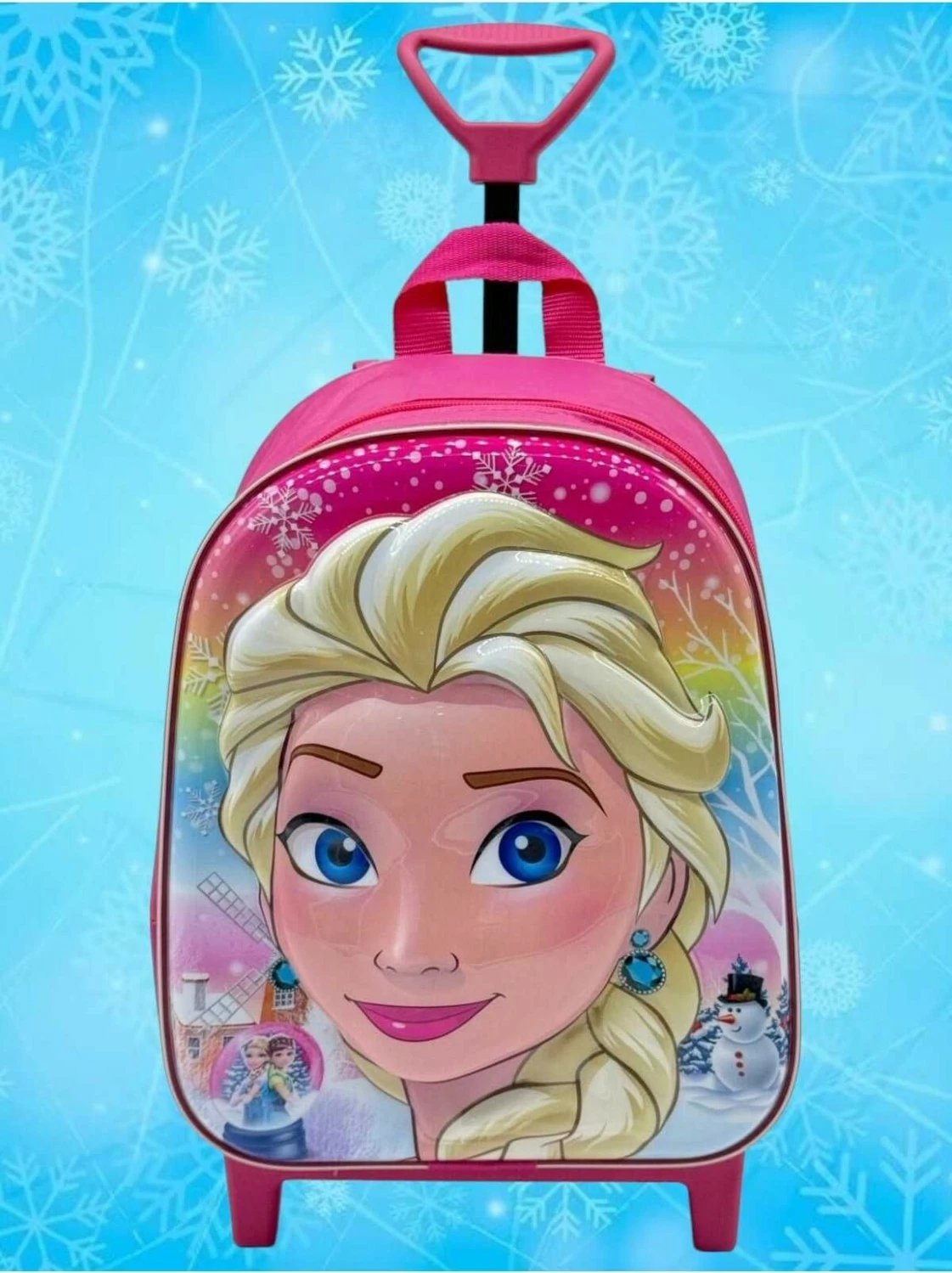 Çantë me rrota për fëmijë Tezzgelsin, Princess Elsa, rozë