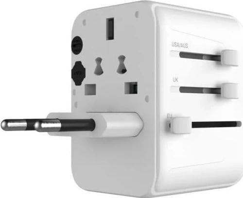 Karikues Fixed, 30W, me 1x USB-C dhe 2x USB-A, i bardhë