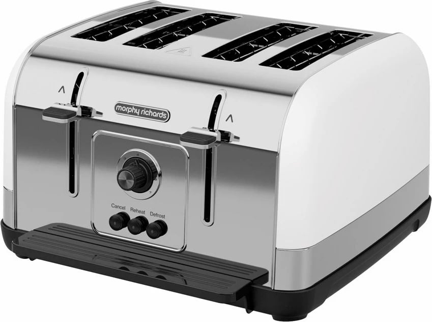 Toster Morphy Richards 240134, 4 feta, 1800 W, Bardhë