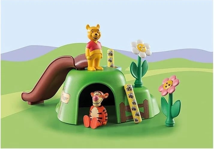 Blloqe ndërtimi Playmobil Disney & Winnie the Pooh 1.2.3, Pszczeli ogród Kubusia Puchatka i Tygrysa 71317