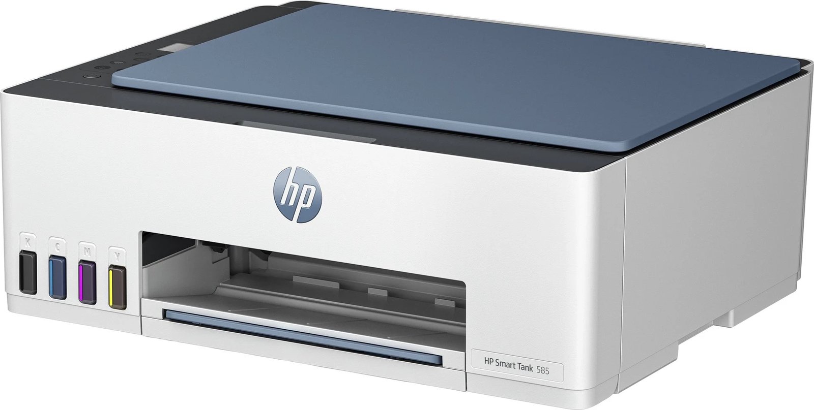 Printer i Mençur HP Smart Tank 585, për Shtëpi dhe Zyrë në Shtëpi, Blu