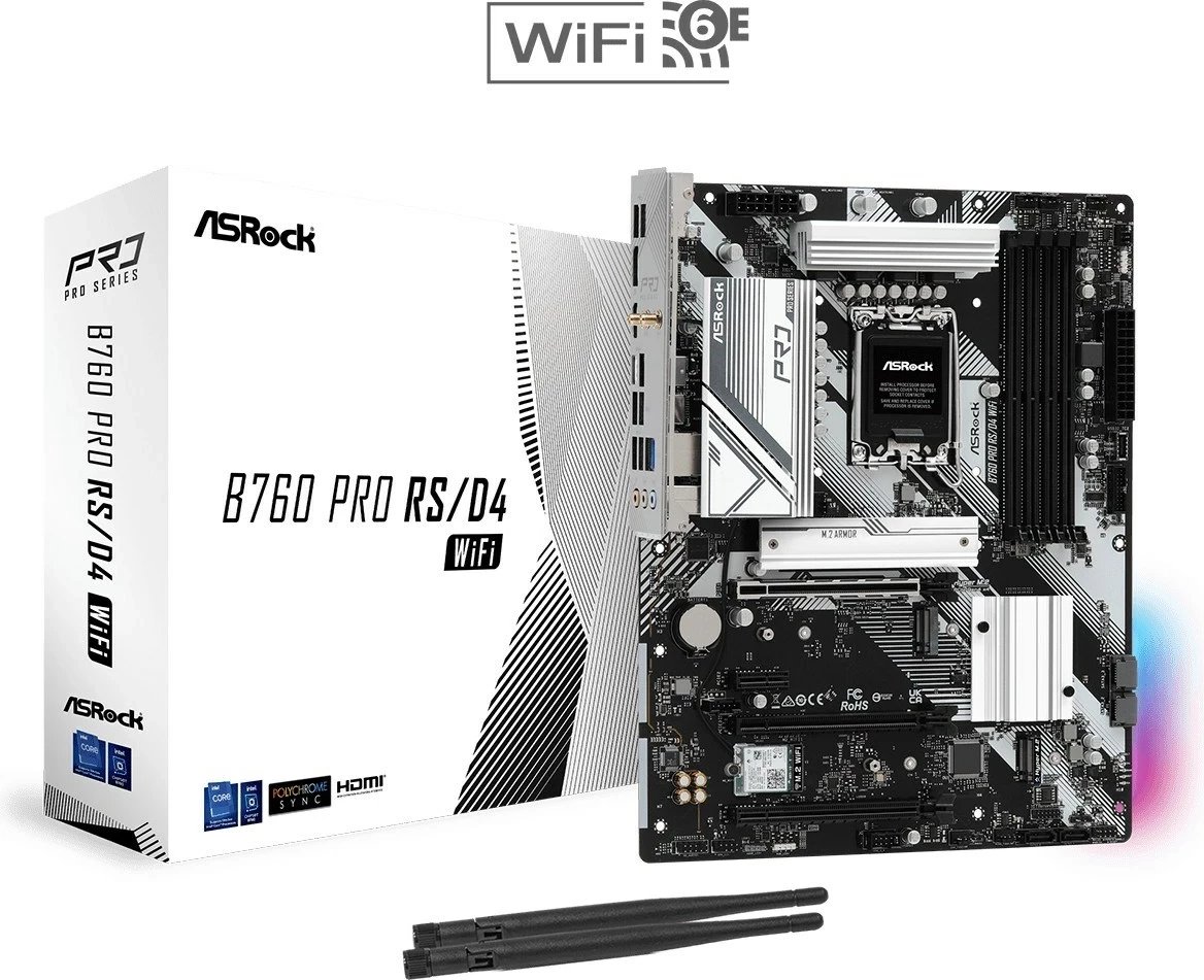 Pllakë amë ASRock B760 PRO RS/D4 WIFI