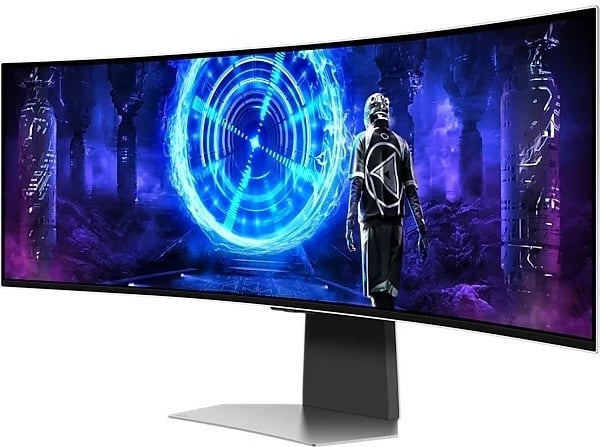 Monitor Samsung LS49DG950SUXDU, 49'', QD-OLED, Dual QHD, 240Hz, argjendtë