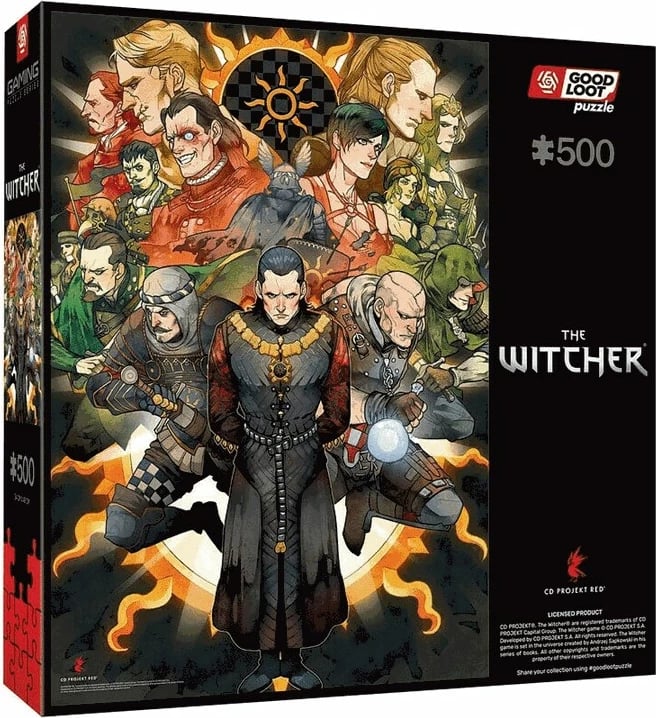 Puzzle lojërash Good Loot: The Witcher Nilfgaard, 500 copë, Shumëngjyrësh