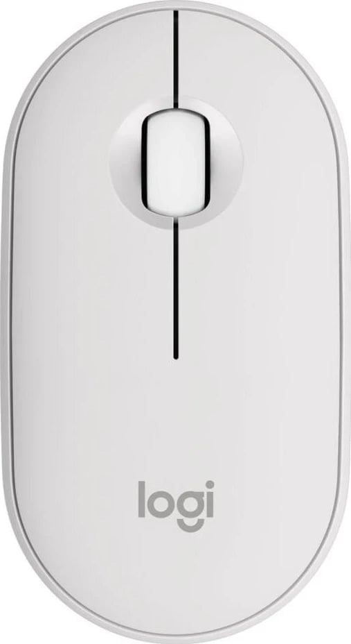 Maus Logitech Pebble M350s, wireless, bardhë