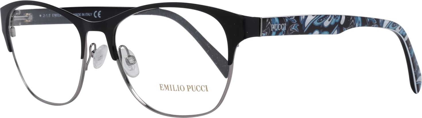 Korniza optike për femra Emilio Pucci, të zeza