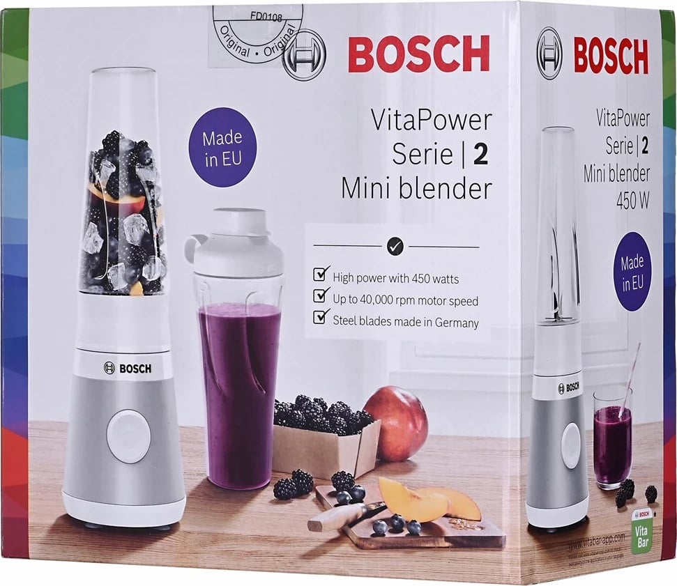 Blender për gatim Bosch VitaPower MMB2111T, 450 W, Argjendtë