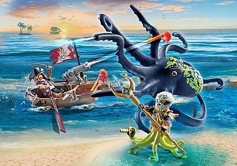 Playmobil Pirates 71419 Beteja me Oktopodin Gjigant