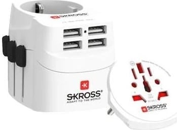 Adapter udhëtimi SKROSS Pro Light USB World (4xA)