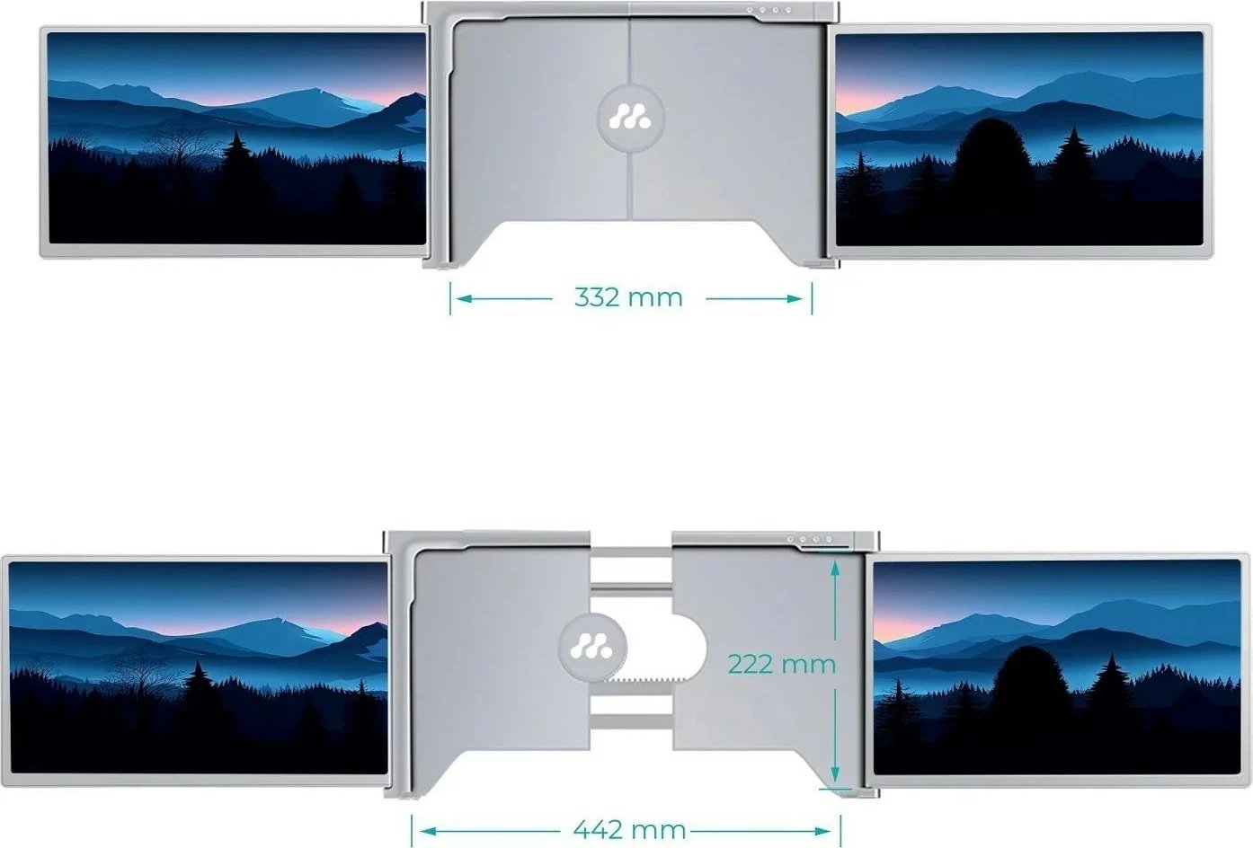 Monitor portativ MISURA 3M1500S1, 15", Full HD, Argjendtë