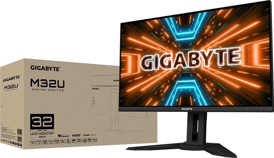 Monitor Gigabyte M32U AE, 31.5", 4K UHD, 144Hz, i zi