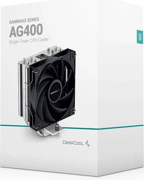 Ftohës Procesori DeepCool AG400, 12 cm, Alumin, Zi