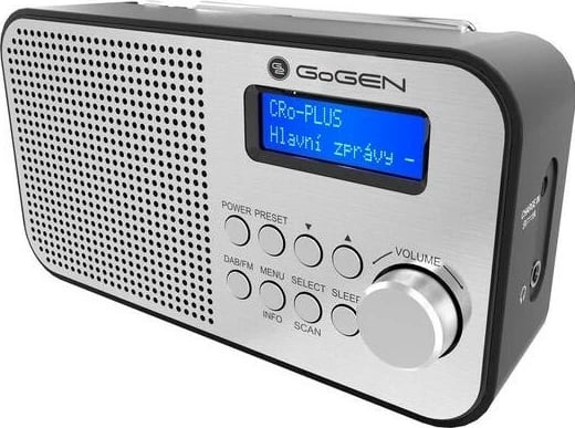 Radio GoGEN DAB 300 N, FM, DAB, DAB+, ngjyrë argjendtë