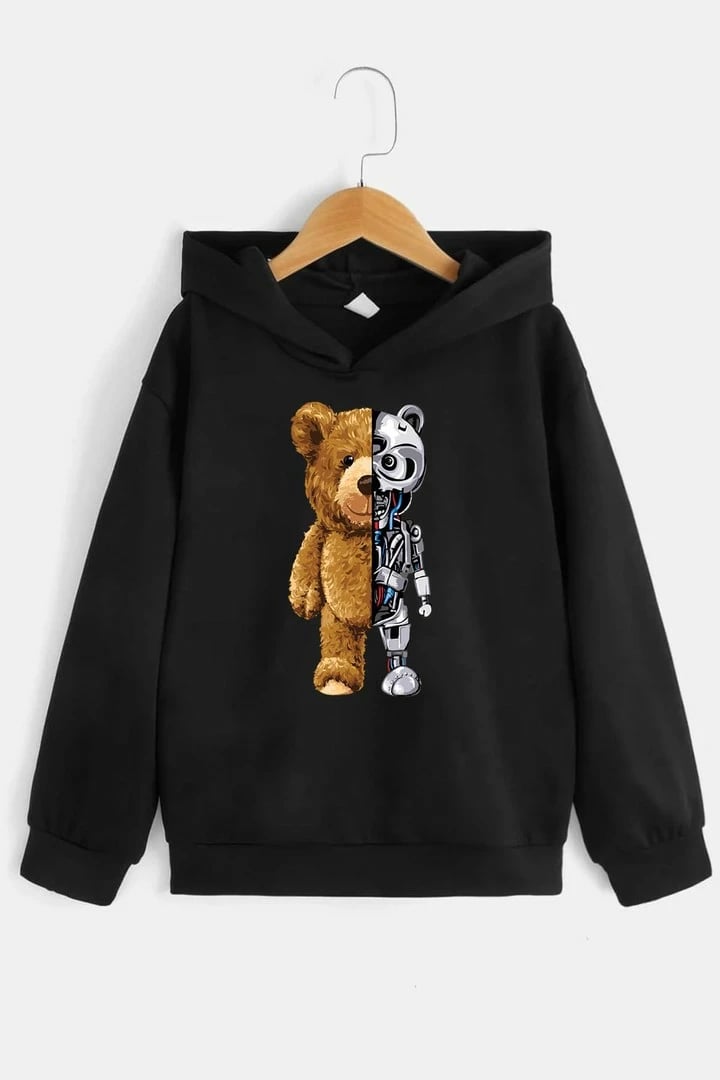 Duks për vajza ONLYTRENDWEAR, Robobear, i zi