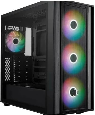 Kasë Cooler Master MasterBox 600 ARGB, Midi Tower, e zezë