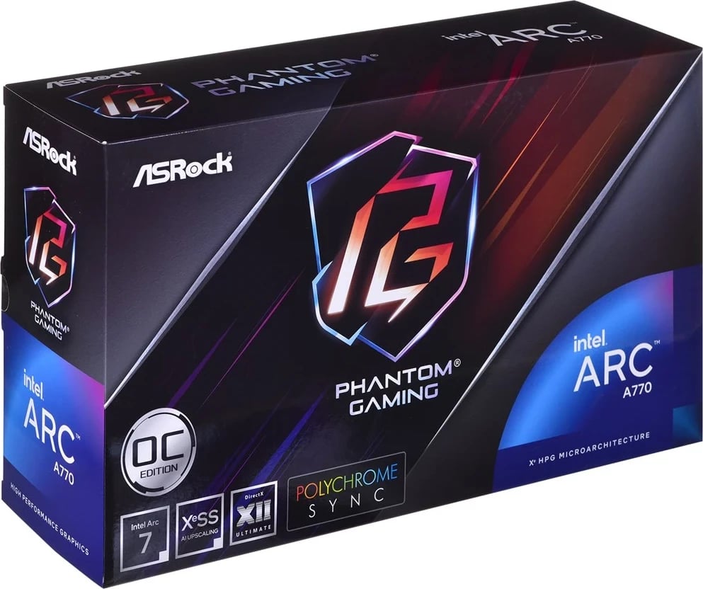 Kartë grafike ASRock Phantom Gaming Arc A770 Intel 16 GB OC