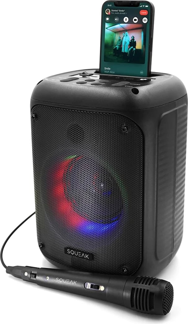 Karaoke speaker SQUEAK BEATFLOW BT 5.0 + EDR SQ1005, e zezë