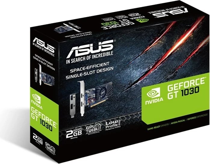 Kartelë grafike ASUS GT1030-2G-BRK, 2 GB GDDR5, e zezë