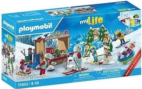 Seti i ndërtimit Playmobil Family Fun 71453, Bota e Skiut