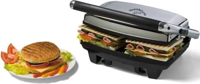 Grill kontakt Ariete Toast & Grill Slim 1911, 1000W, argjend-zi