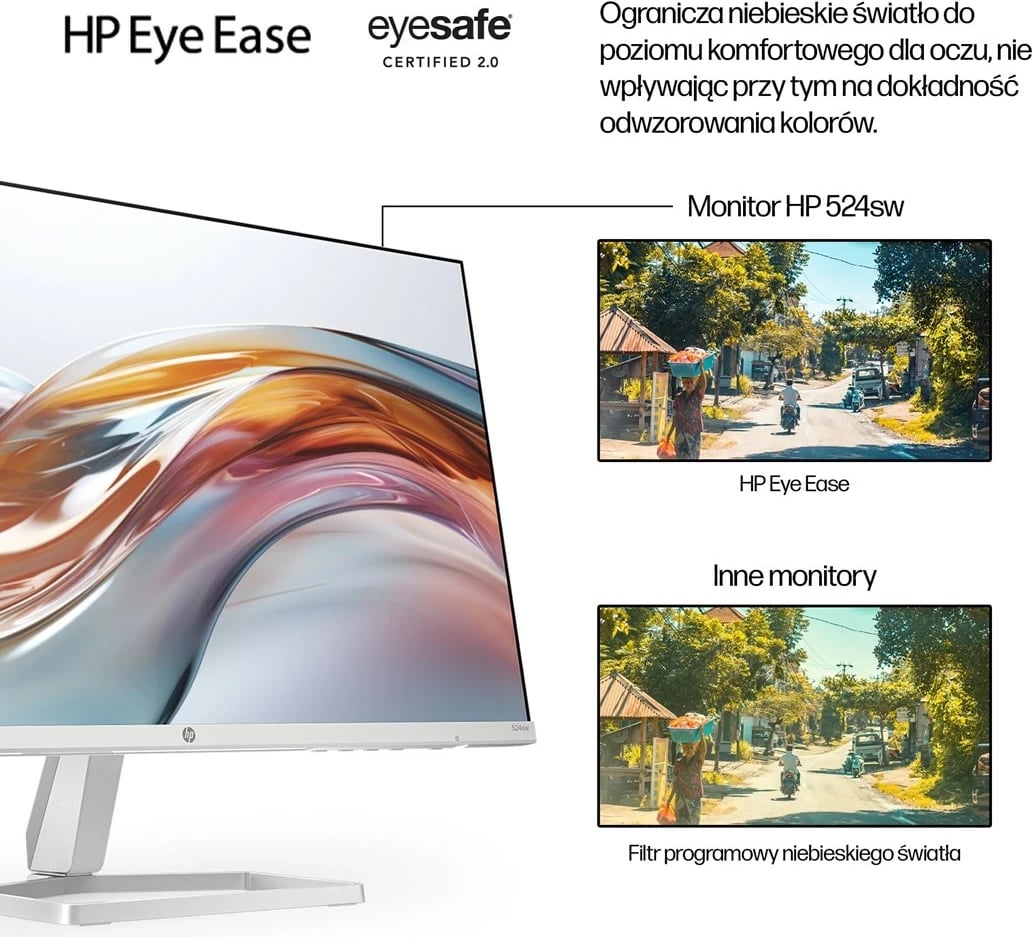 Monitor HP 23.8 Series 5 FHD 524sw, bardhë