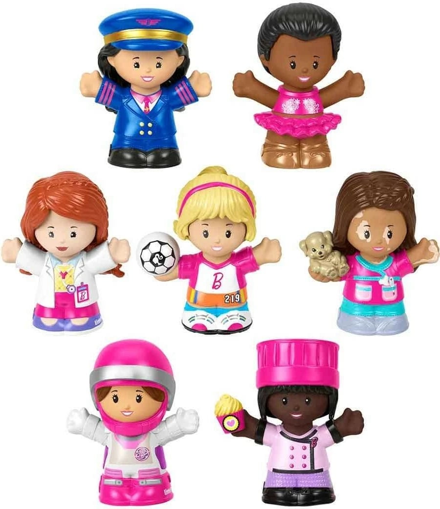 Figura Barbie Fisher-Price Little People, 7 copë