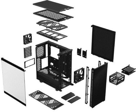 Dizajni Fractal Define 7 Kompakt Midi Tower Zi