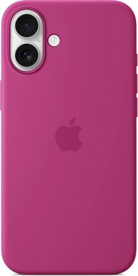 Mbështjellës silikon për iPhone 16 Plus Apple MagSafe, Fucsia