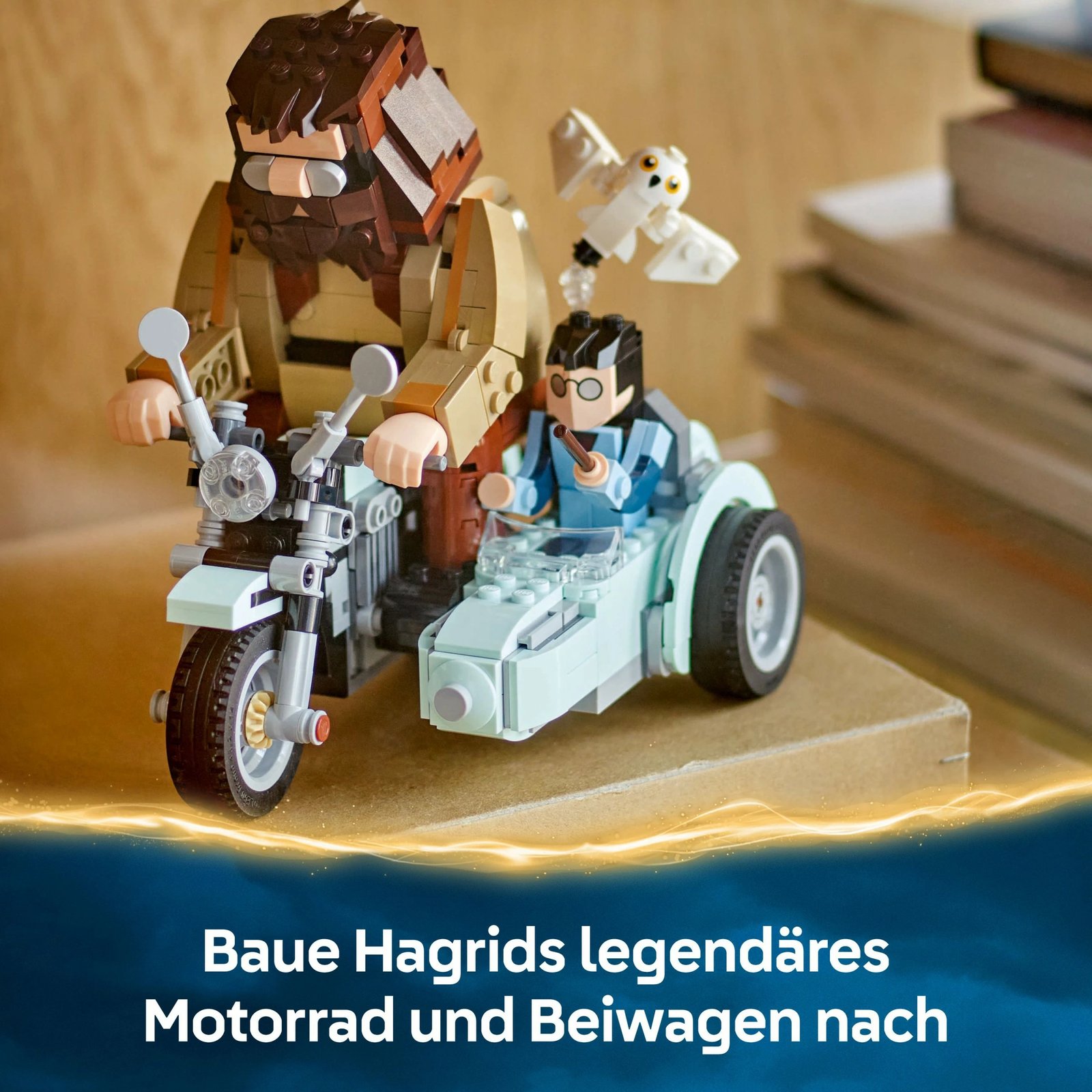 Set ndërtimi LEGO Hagrid & Harry's Motorcycle Ride, 617 pjesë, shumëngjyrësh