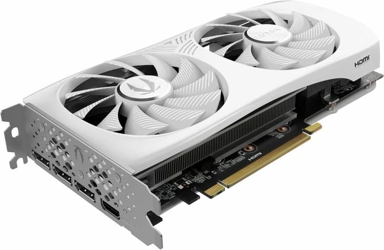 Kartelë grafike ZOTAC RTX 4070 SUPER Twin Edge, e bardhë