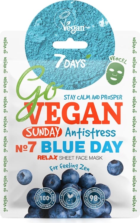 Maskë për fytyrë 7days Go Vegan Sunday, 25 gr