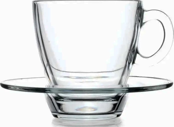 Set me 6 gota dhe 6 tablla për kafe, Aqua 0.21 L