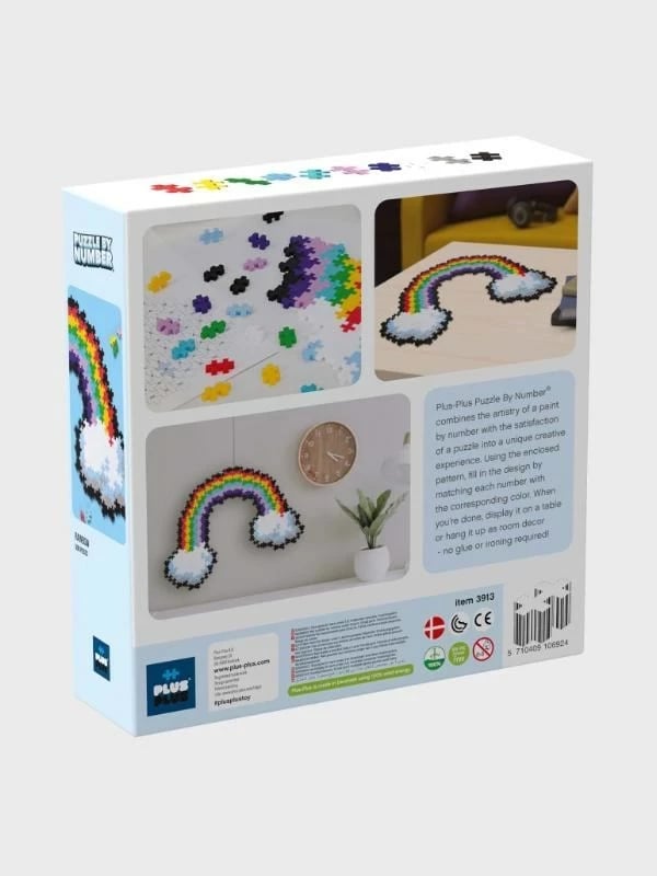 Puzzle bllok Plus-Plus Rainbow, 500 copë, Shumëngjyrësh