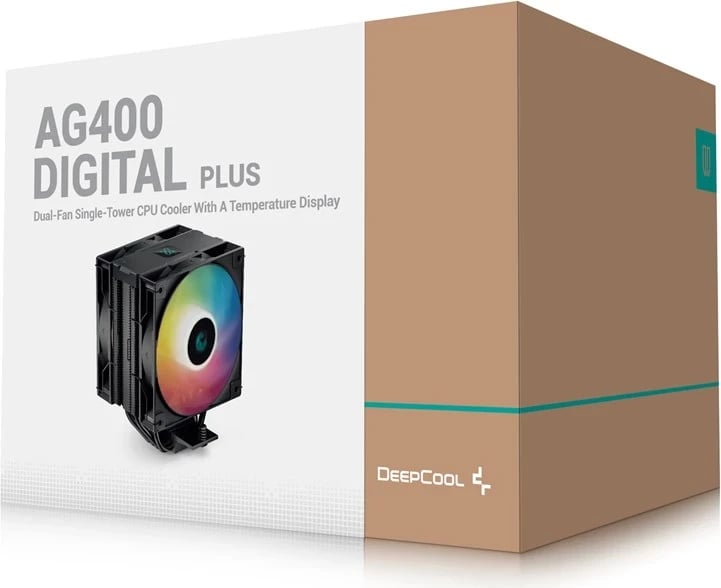 Ftohësi procesori DeepCool AG400 Digital Plus, 12 cm, i zi