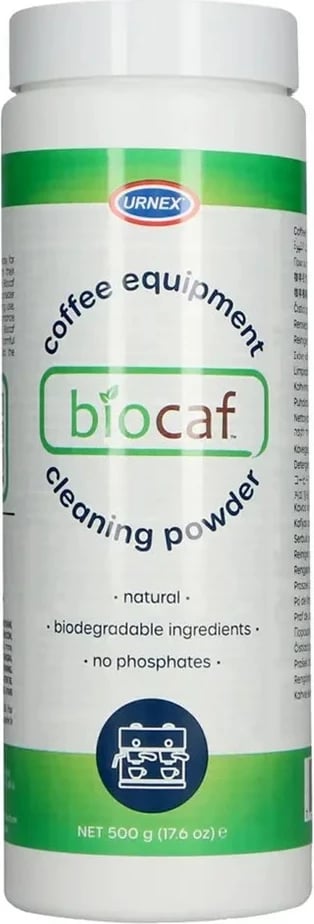 Pluhur për pastrim pajisjesh kafeje Urnex BioCaf, 500g