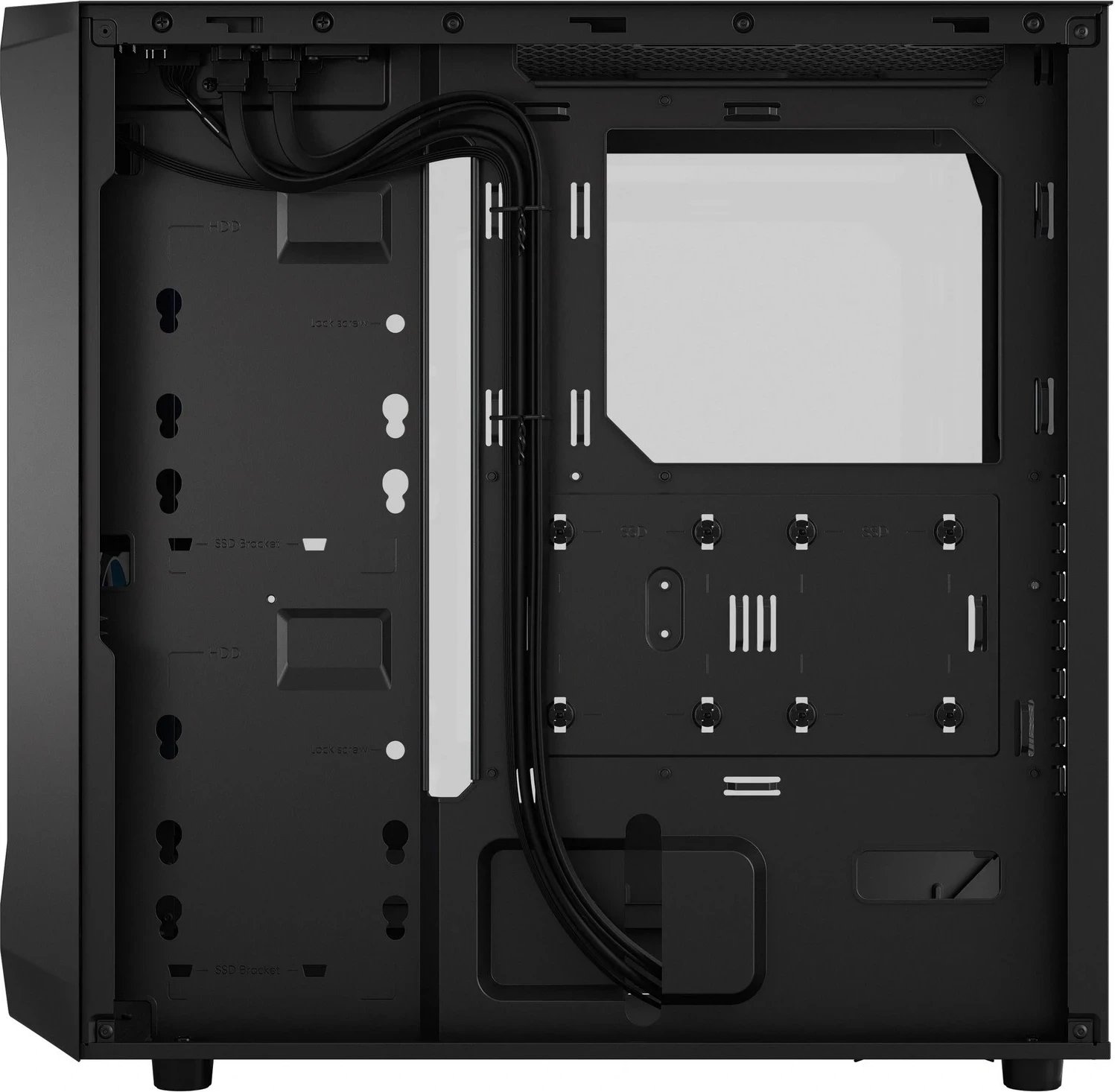 Kasë Fractal Design, e zezë