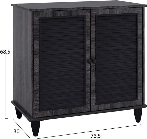 Dollap këpucësh druri, ngjyrë gri, FH2266.01, 76.5x30x68.5 cm