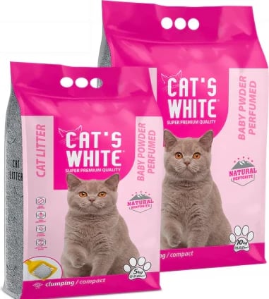 Zall - Shtroje higjienike per mace bentonit Cat’s White