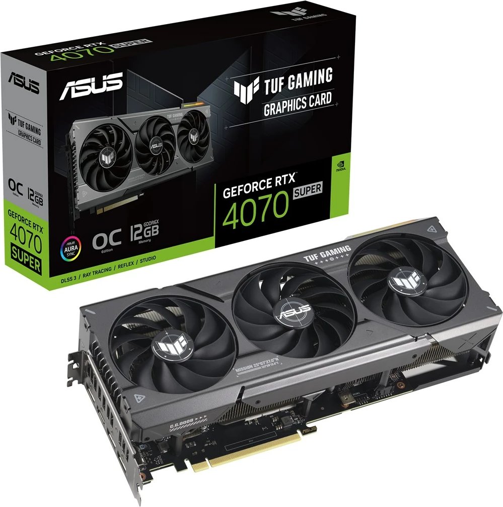 Kartë grafike ASUS, TUF Gaming RTX 4070 SUPER