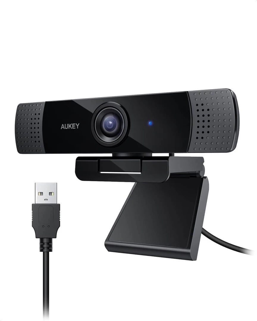 Webcam AUKEY PC-LM1E, 2 MP, 1920 x 1080 piksel, USB, e zeza