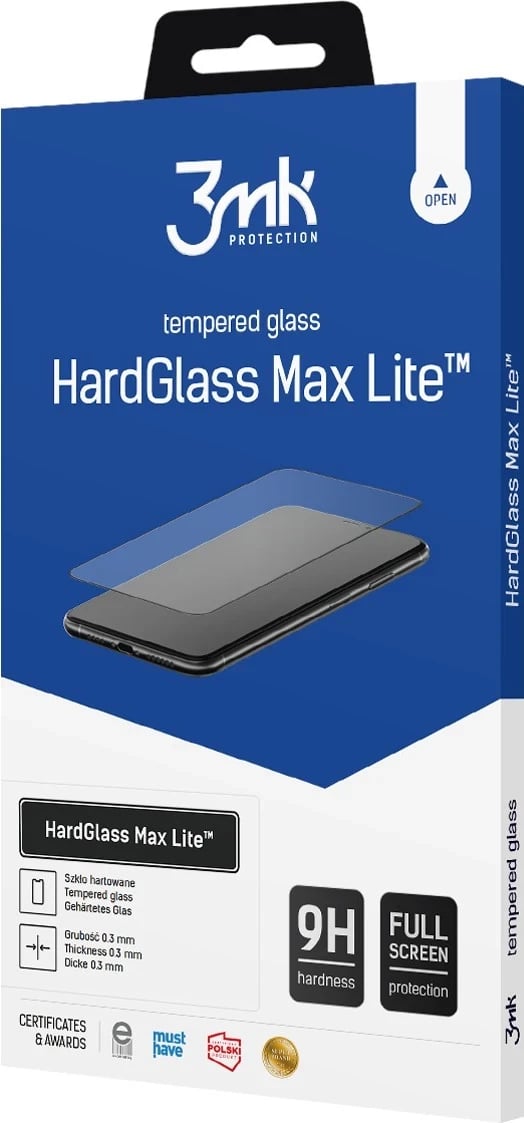Mbështjellës 3MK HardGlass Max Lite për Samsung Galaxy S21 5G, transparent
