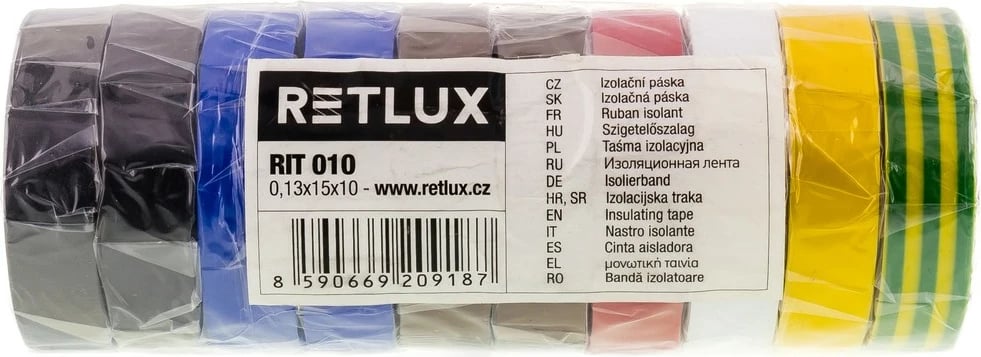 Shirit izolues RETLUX RIT 010, 10 copë, 0,13X15X10 mm