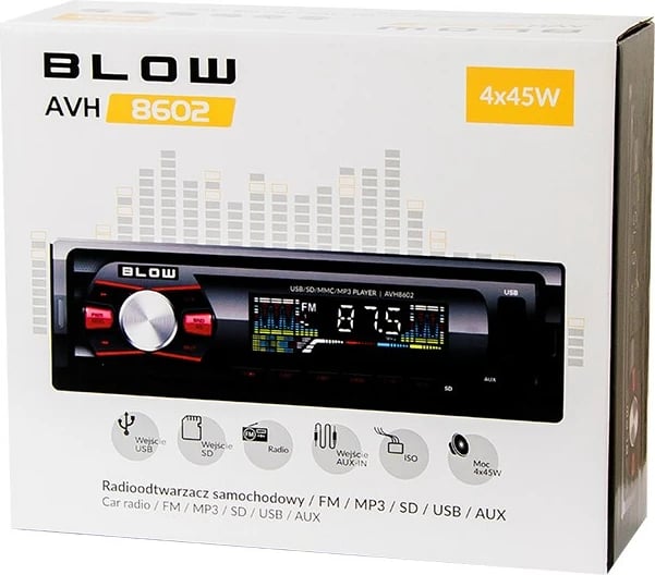 Radio për makinë BLOW AVH-8602 MP3/USB/SD/MMC