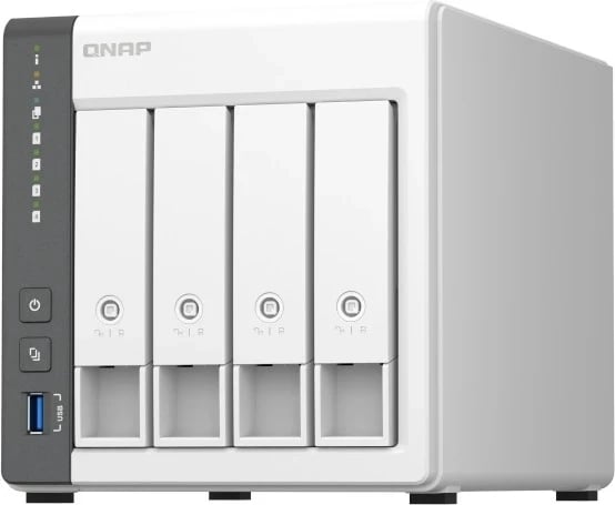 NAS Qnap TS-433, 4GB RAM, 4 disqe, bardhë