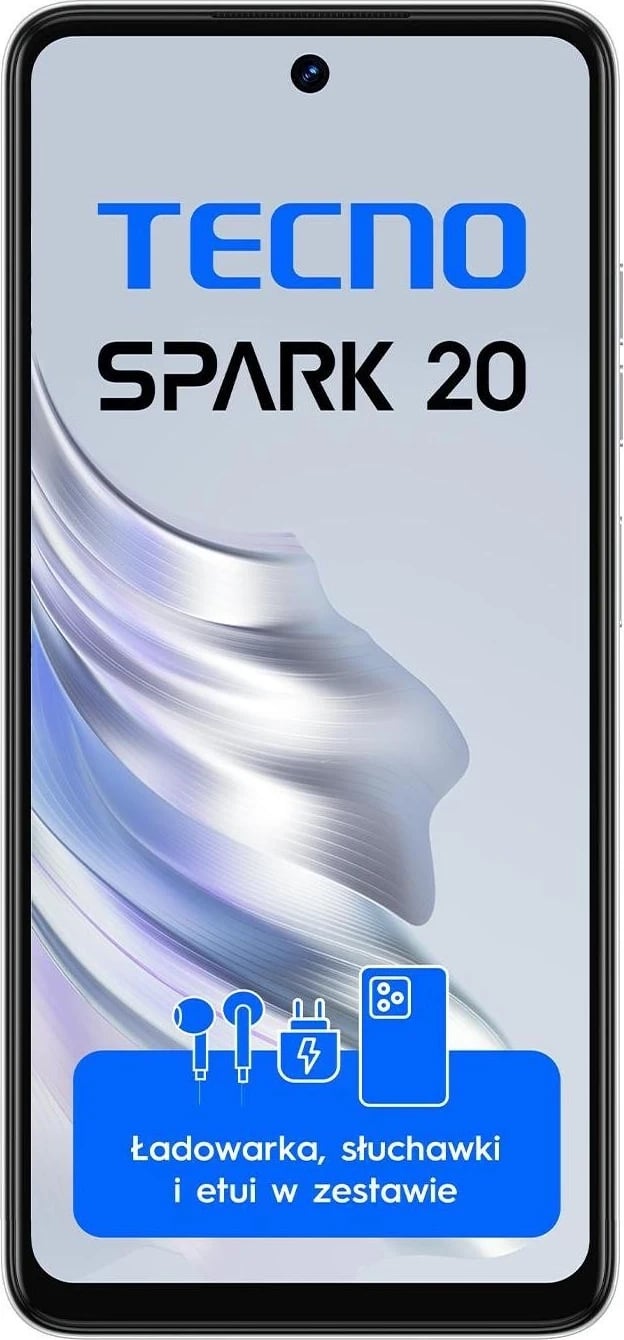 Celular TECNO SPARK 20, 8/256GB, Bardhë Cyber