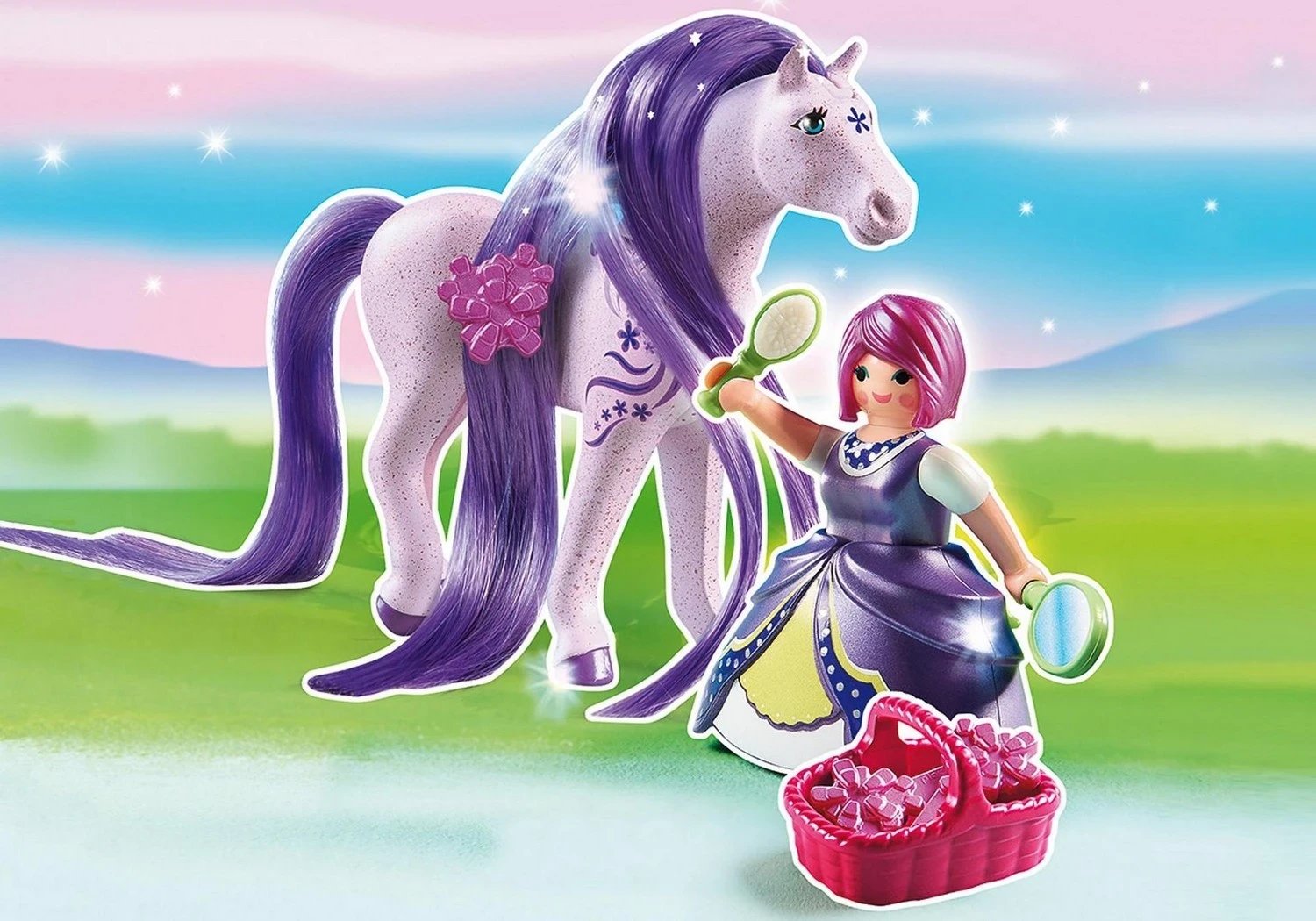 Set lodrash Playmobil Princess 6167, Viola me kalë për krehje