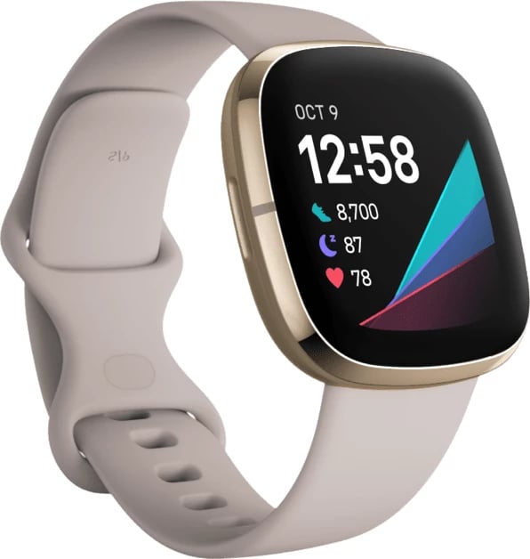 Smartwatch FitBit Sense, 1.59", bezhë